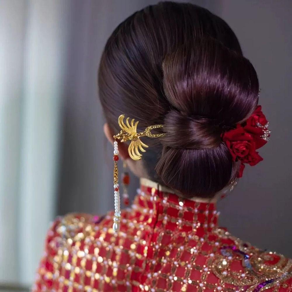 Pearl Tassel Bridal Bird Metal Hair Clip Women Hanfu Hairpins Chinese Hair Fork Korean Hair Sticks
Pearl Tassel Bridal Bird Metal Hair Clip Women Hanfu Hairpins Chinese Hair Fork Korean Hair Sticks