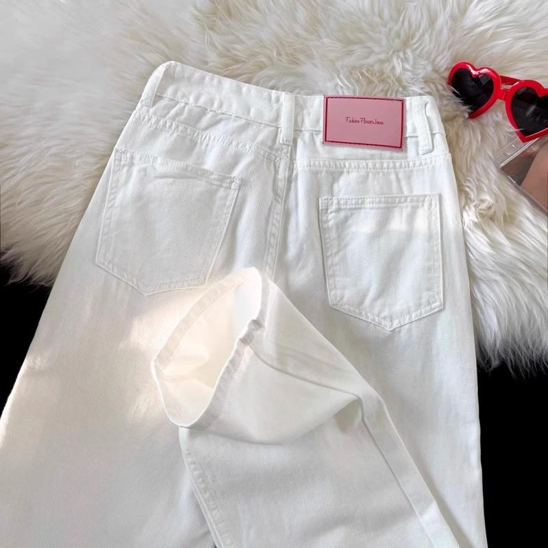 White Women s High-Waisted Wide-Leg Jeans - Trendy, Versatile, Slimming, Loose Fit, Plus Size, Floor-Length Pants for Autumn L 106-116 lbs
White Women s High-Waisted Wide-Leg Jeans - Trendy, Versatile, Slimming, Loose Fit, Plus Size, Floor-Length Pants for Autumn L 106-116 lbs