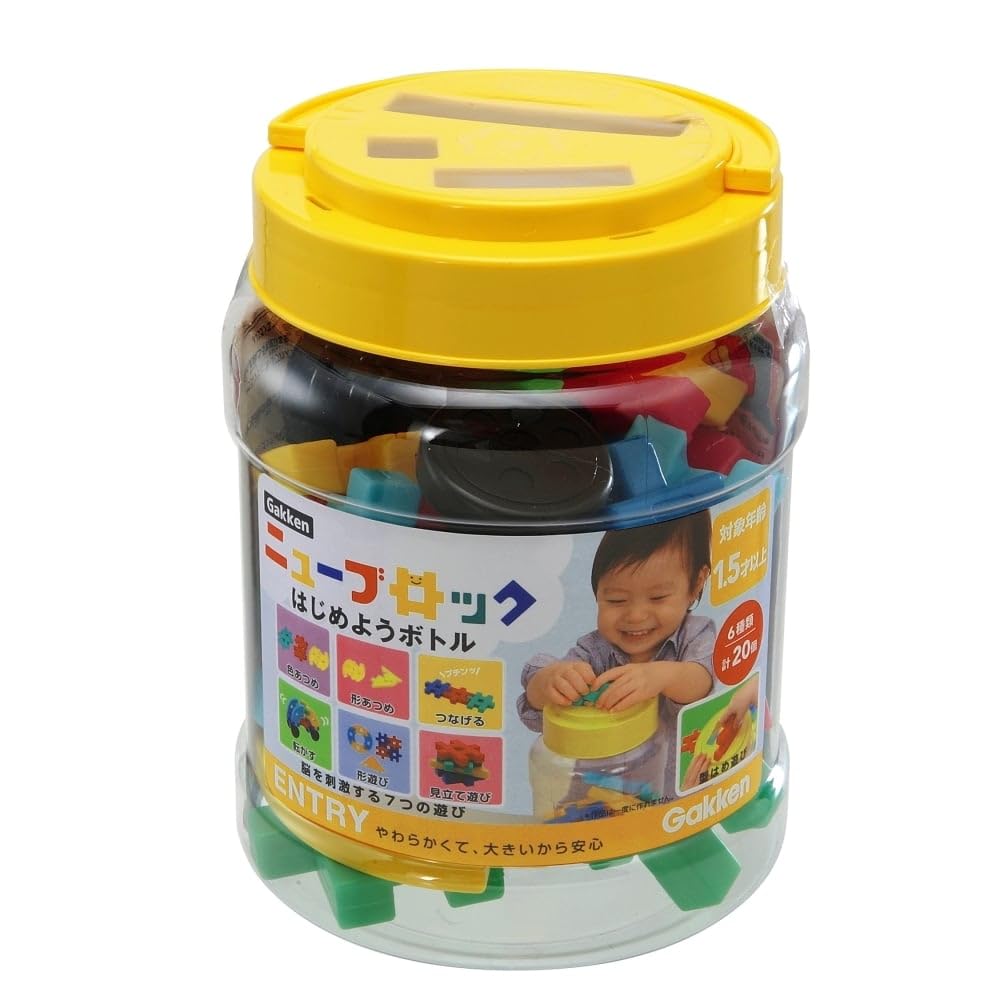 Gakken New Block Starter Bottle 6 Types 20 Pieces 83715 Recommended Age 1.5 Years+
Gakken New Block Starter Bottle 6 Types 20 Pieces 83715 Recommended Age 1.5 Years+