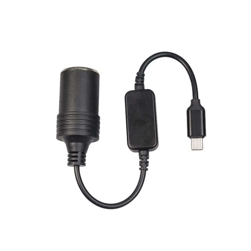 USB C PD Type C Male To 12V Cigarette Socket USB Male To Female Cigarette Adapter Converter Car Accessories чёрный
USB C PD Type C Male To 12V Cigarette Socket USB Male To Female Cigarette Adapter Converter Car Accessories чёрный