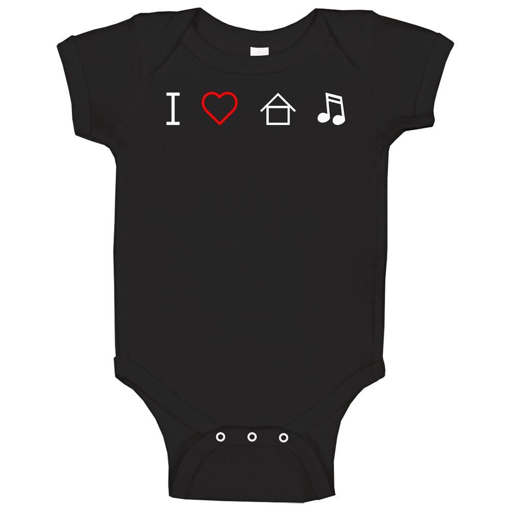 I Love House Music Funny Baby One Piece S
I Love House Music Funny Baby One Piece S