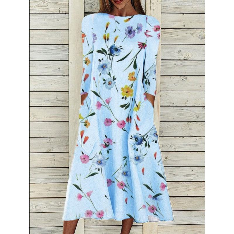 Women s Fall Autumn Floral Print Cotton Linen Dress 3/4 Sleeve Loose Long A-Line Casual Midi Dress with Pockets for Daily Wear 5XL синій
Women s Fall Autumn Floral Print Cotton Linen Dress 3/4 Sleeve Loose Long A-Line Casual Midi Dress with Pockets for Daily Wear 5XL синій