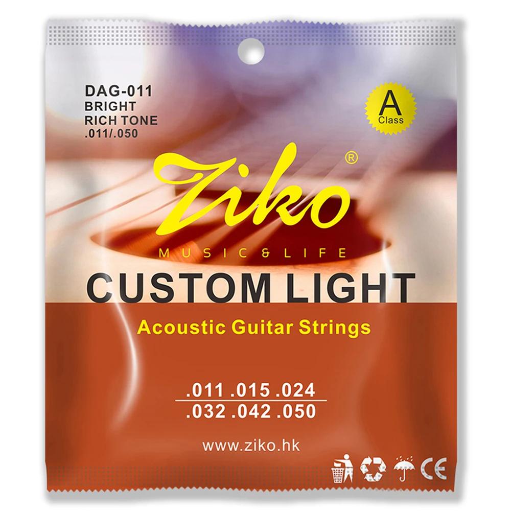 ZIKO 6Pcs/Set Acoustic Guitar Strings Steel Core Copper Wound Guitarra Strings Acoustic Guitar Parts & Accessories DAG-011
ZIKO 6Pcs/Set Acoustic Guitar Strings Steel Core Copper Wound Guitarra Strings Acoustic Guitar Parts & Accessories DAG-011