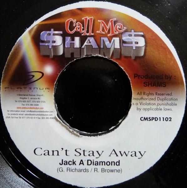 7inch Record JACK-A-DIAMOND - Can t Stay Away CMSPD1102 Call Me $ham$ Jamaica Reggae, Ska & Dub Used
7inch Record JACK-A-DIAMOND - Can t Stay Away CMSPD1102 Call Me $ham$ Jamaica Reggae, Ska & Dub Used