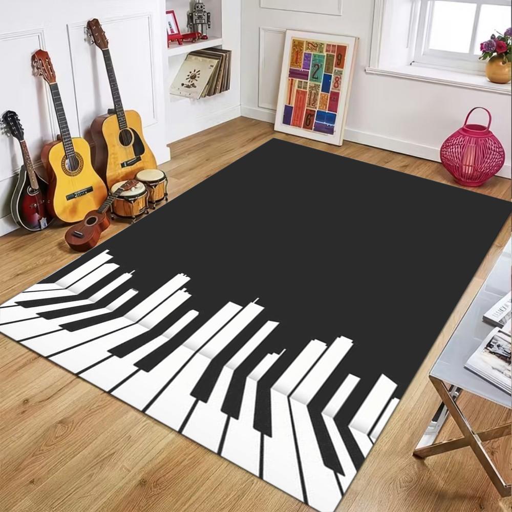 Black Background 3D Piano Keys Music Pattern Carpet Artistic Music Decor Non-Slip Soft Mat for Living Room Bedroom 40x60cm
Black Background 3D Piano Keys Music Pattern Carpet Artistic Music Decor Non-Slip Soft Mat for Living Room Bedroom 40x60cm