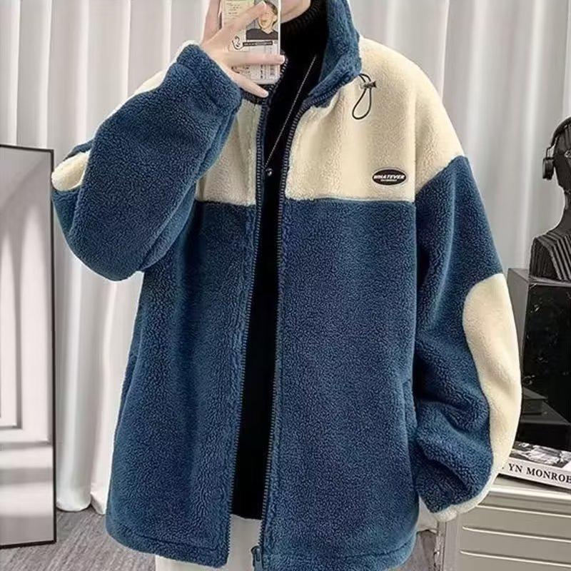 Мужская модная куртка из овчины: Осенне-зимняя свободная рабочая одежда в корейском стиле с утолщенным бархатом Medium синий
Мужская модная куртка из овчины: Осенне-зимняя свободная рабочая одежда в корейском стиле с утолщенным бархатом Medium синий