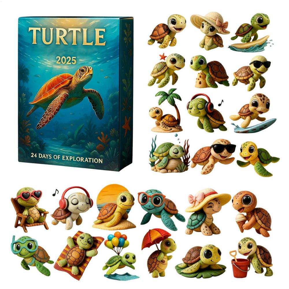Turtle Advent Calendar 2026 24 Days Countdown Christmas Acrylic 2D Pendants Cute Animal Figure Decoration for Holiday Party Gift other
Turtle Advent Calendar 2026 24 Days Countdown Christmas Acrylic 2D Pendants Cute Animal Figure Decoration for Holiday Party Gift other