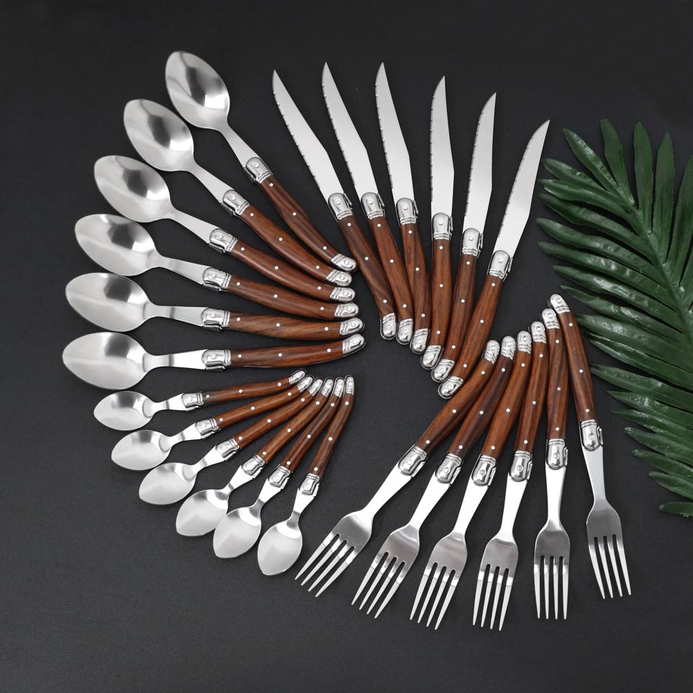 Jaswehome 24pcs Stainless Cutlery Steak Knives Set Tableware ABS Wood Grain Handle Dinner Knife Fork Spoon Dishwasher Flatware
Jaswehome 24pcs Stainless Cutlery Steak Knives Set Tableware ABS Wood Grain Handle Dinner Knife Fork Spoon Dishwasher Flatware