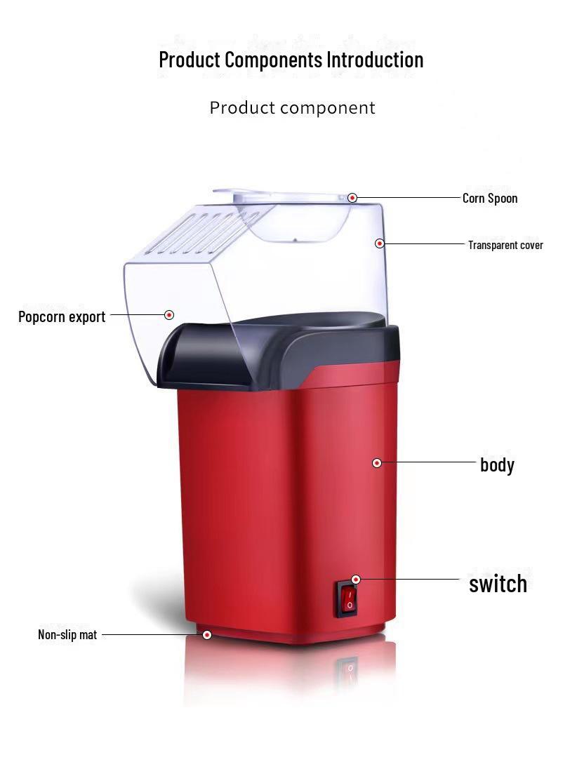Міні-машина для приготування попкорну: Автоматичний, зручний для дітей, домашнє використання (США 110 В/ЄС 220 В) U.S. regulations червоний
Міні-машина для приготування попкорну: Автоматичний, зручний для дітей, домашнє використання (США 110 В/ЄС 220 В) U.S. regulations червоний