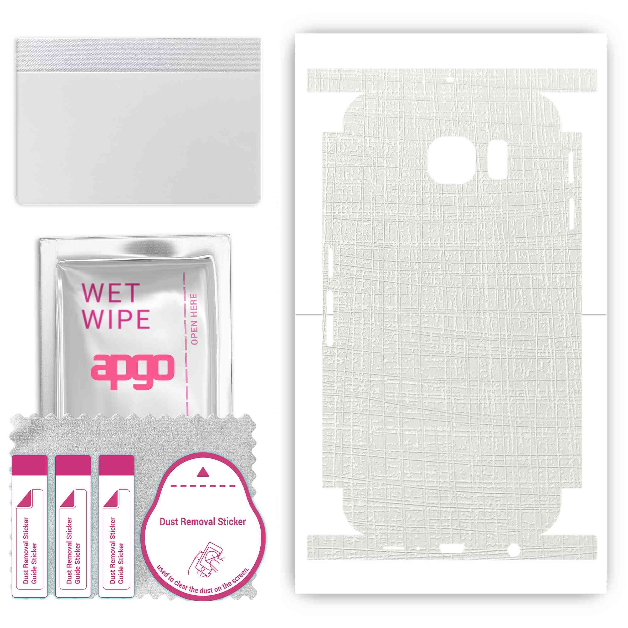 apgo Protective Skin Sticker for the back+sides compatible with Samsung Galaxy S6 G920, Full Wrap Film, Foil, Vinyl - Pattern White Fabric
apgo Protective Skin Sticker for the back+sides compatible with Samsung Galaxy S6 G920, Full Wrap Film, Foil, Vinyl - Pattern White Fabric