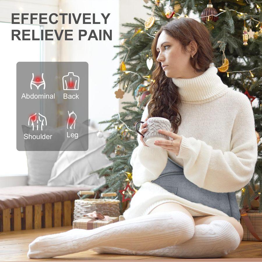 Pad for Back Pain Relief Electric Heating Pads with 6 Temperatures Soft Detachable Heat Pad for Man Women (Gray)
Pad for Back Pain Relief Electric Heating Pads with 6 Temperatures Soft Detachable Heat Pad for Man Women (Gray)