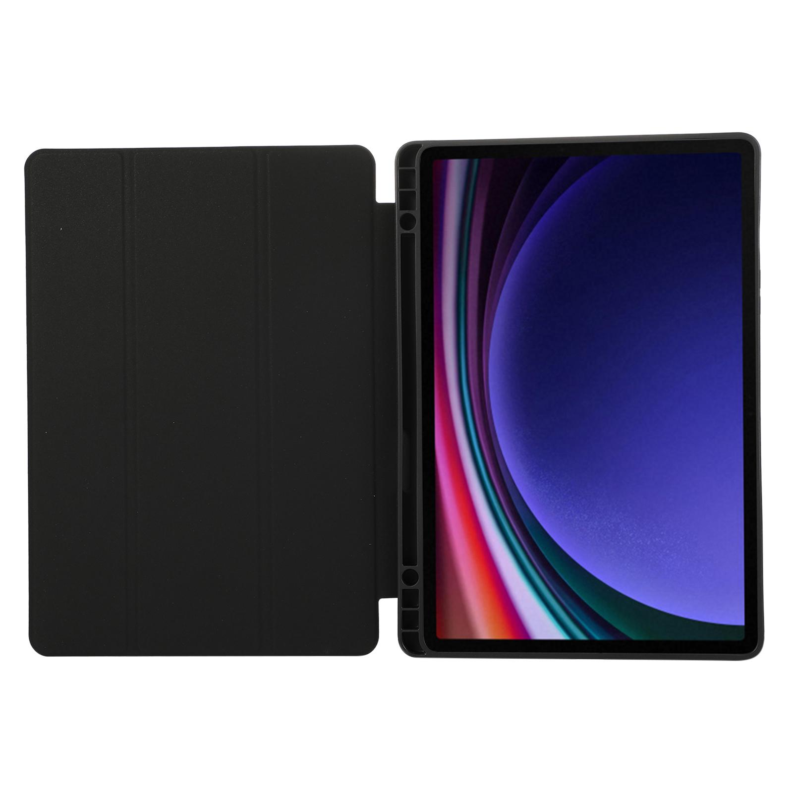 For Samsung Galaxy Tab S9/S10 FE/S9 FE Tablet Case Tri-Fold Stand Solid Color Shockproof PU Cover with Pencil Slot Pink
For Samsung Galaxy Tab S9/S10 FE/S9 FE Tablet Case Tri-Fold Stand Solid Color Shockproof PU Cover with Pencil Slot Pink