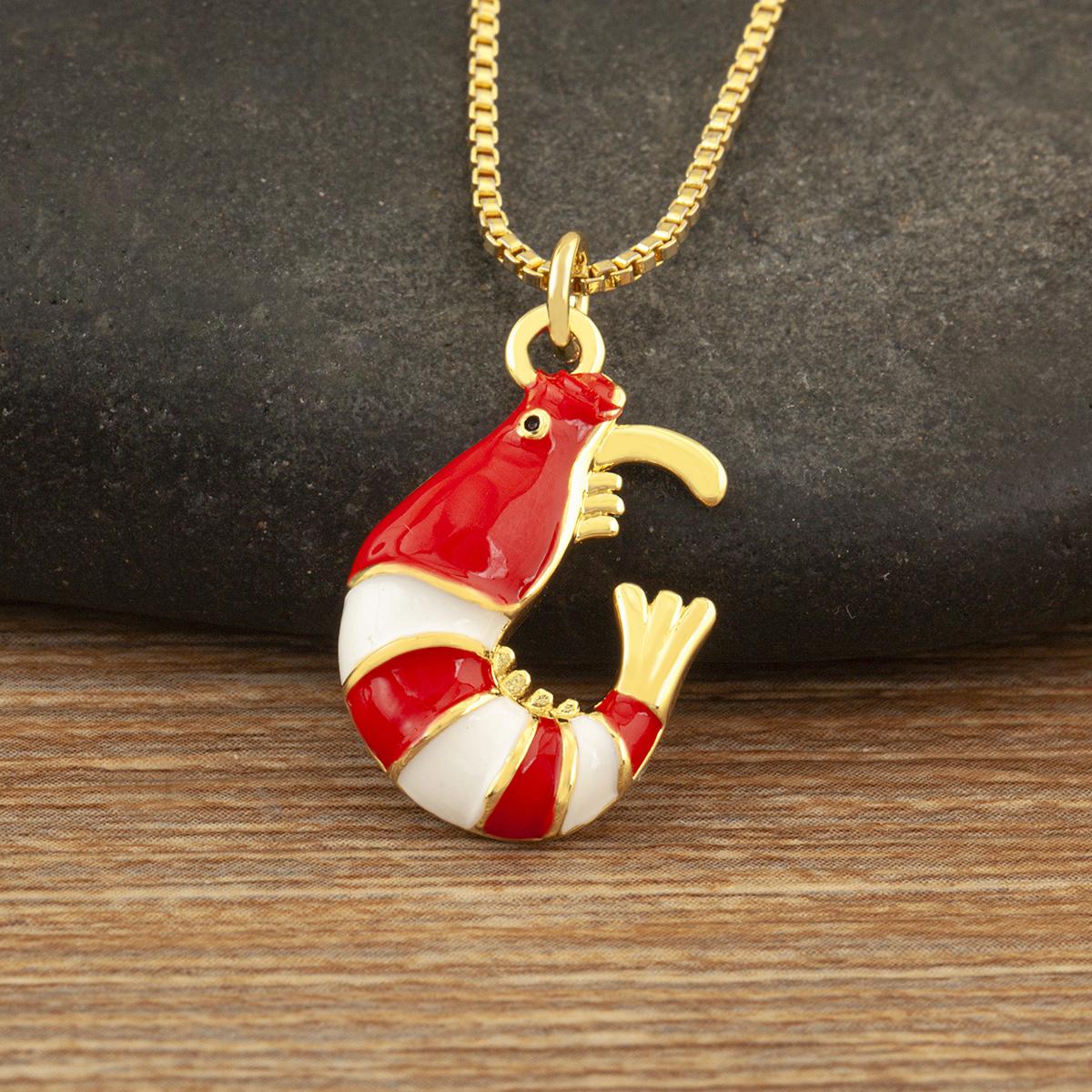 Nidin New Creative Design 3 Colors Choice Shrimp Shape Pendant Necklace For Women Men Enamel Drip Oil Fashion Cute Charm Jewelry красный
Nidin New Creative Design 3 Colors Choice Shrimp Shape Pendant Necklace For Women Men Enamel Drip Oil Fashion Cute Charm Jewelry красный