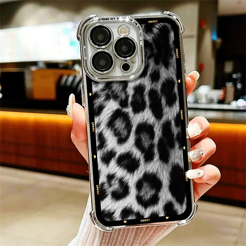 Fashion Sweet Leopard Print Plating Phone Case For Iphone 16 17 Pro Max Air 16E 14 15 Plus 12 13 Mini Anti-Fall Airabag Cover iPhone 14 ProMax
Fashion Sweet Leopard Print Plating Phone Case For Iphone 16 17 Pro Max Air 16E 14 15 Plus 12 13 Mini Anti-Fall Airabag Cover iPhone 14 ProMax