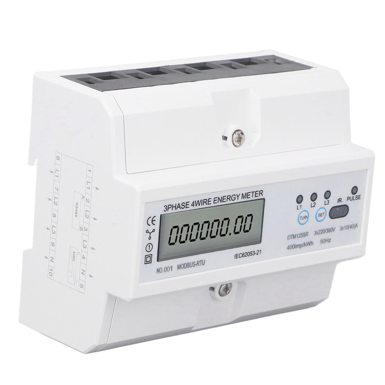 3 Phase 4 Wire Electronic Energy Meter 35mm DIN Rail Mount Digital Electric Meter 220V Or 380V 10 to 40A
3 Phase 4 Wire Electronic Energy Meter 35mm DIN Rail Mount Digital Electric Meter 220V Or 380V 10 to 40A