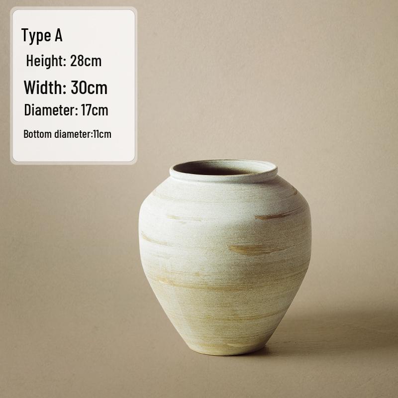 Jingdezhen Ceramic Wide-Mouth Vase for Dried Flowers - Retro Chinese Pottery Ornament for Living Room or Dining Table Decoration
Jingdezhen Ceramic Wide-Mouth Vase for Dried Flowers - Retro Chinese Pottery Ornament for Living Room or Dining Table Decoration