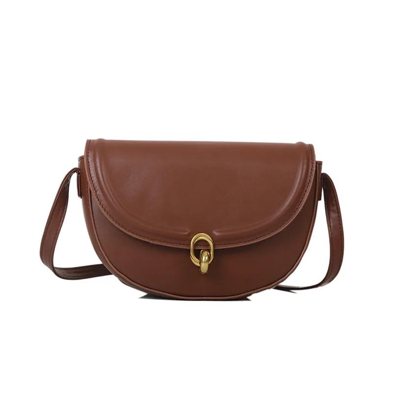 Женская сумка через плечо Trend Texture New Temperament Simple Solid Color Saddle Bag в иностранном стиле Messenger Bag
Женская сумка через плечо Trend Texture New Temperament Simple Solid Color Saddle Bag в иностранном стиле Messenger Bag
