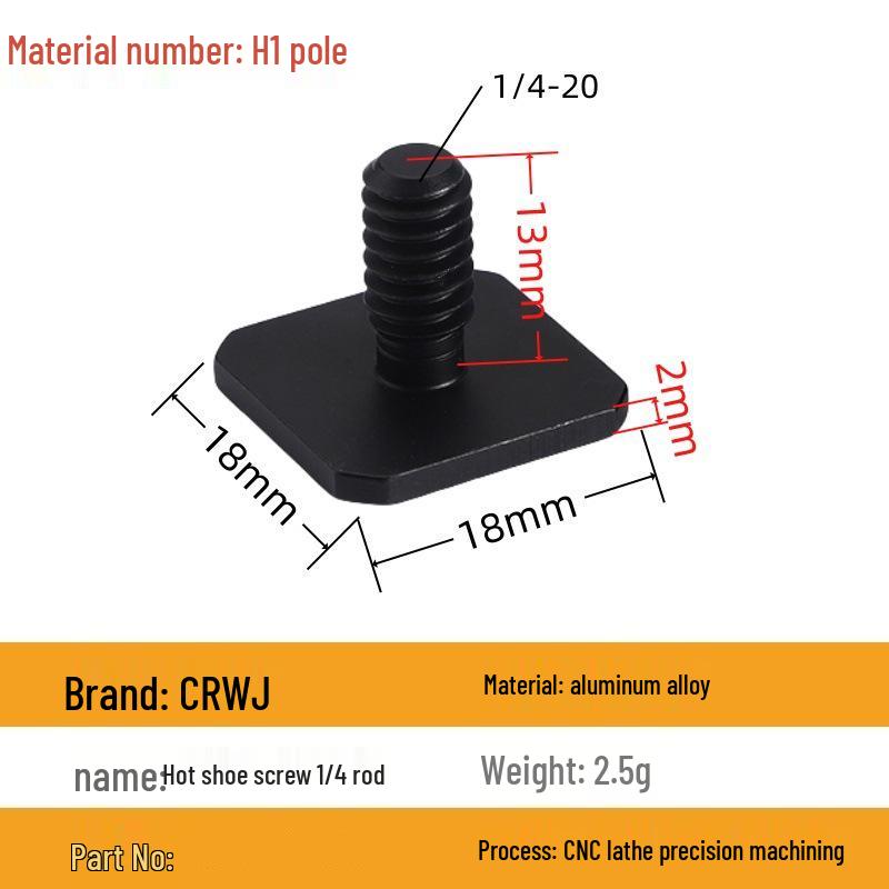 Адаптер крепления «горячий башмак» 3/8 на 1/4, однослойный стопорный винт для подключения вспышки камеры
Адаптер крепления «горячий башмак» 3/8 на 1/4, однослойный стопорный винт для подключения вспышки камеры