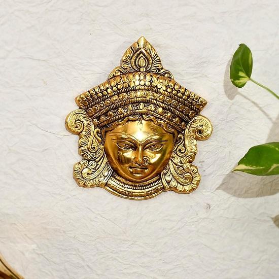 @ Golden Goddess Durga Face Metal Wall Hanging For Home 206Gm
@ Golden Goddess Durga Face Metal Wall Hanging For Home 206Gm