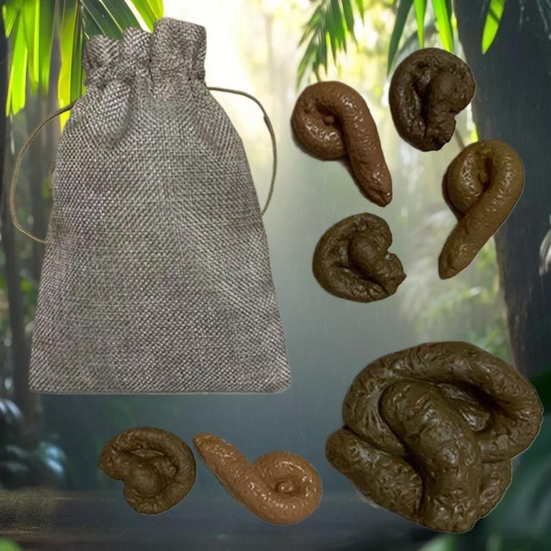 7-Pack Realistic Fake Poop Prank Props: with Drawstring Bag for Halloween & April Fools Day Jokes OneSize
7-Pack Realistic Fake Poop Prank Props: with Drawstring Bag for Halloween & April Fools Day Jokes OneSize