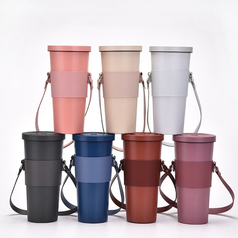 with Shoulder Strap Water Bottle Holder PU Leather Water Bottle Sleeve Cup Holder Mlik Tea Cup
with Shoulder Strap Water Bottle Holder PU Leather Water Bottle Sleeve Cup Holder Mlik Tea Cup