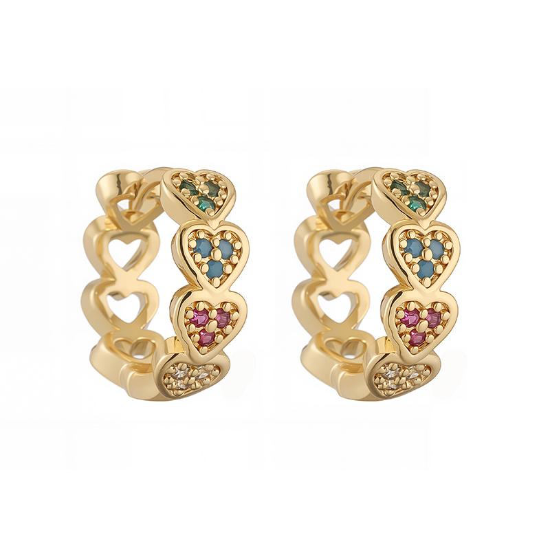 HECHENG, Zirconia Heart Ring Ladies Earrings Copper Metal Round Ladies Fashion Wedding Jewellery Accessories 1 Pair Other
HECHENG, Zirconia Heart Ring Ladies Earrings Copper Metal Round Ladies Fashion Wedding Jewellery Accessories 1 Pair Other