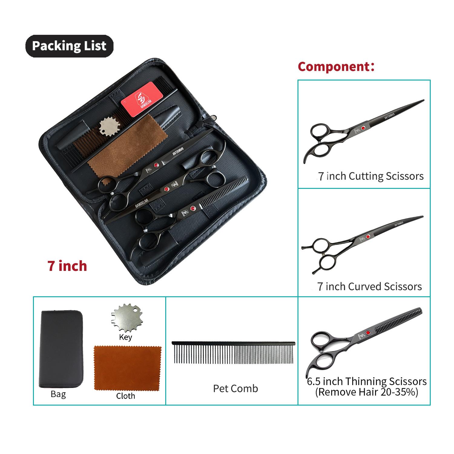 Sangelar 7-дюймовые ножницы для ухода за домашними животными, профессиональный грумер для собак, кошек, инструменты для ухода за волосами домашних животных, ножницы для стрижки, режущие ножницы, изогнутые ножницы для истончения 7 inch Set
Sangelar 7-дюймовые ножницы для ухода за домашними животными, профессиональный грумер для собак, кошек, инструменты для ухода за волосами домашних животных, ножницы для стрижки, режущие ножницы, изогнутые ножницы для истончения 7 inch Set