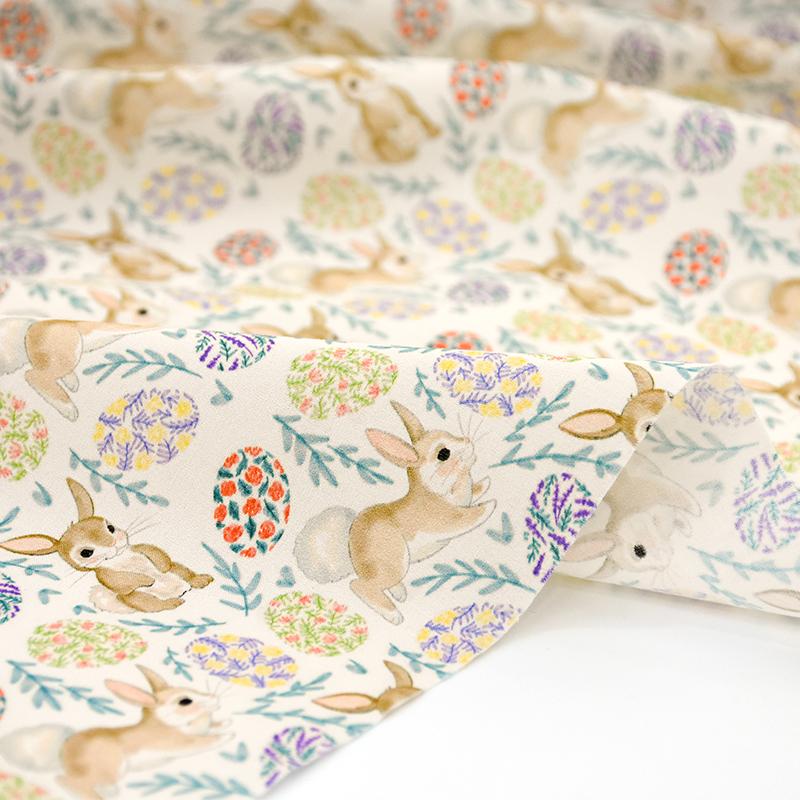 60s Combed Cotton Satin Digital Print Fabric - Peter Rabbit Floral Lolita Patterns for Dresses and Shirts 50cm x 150cm
60s Combed Cotton Satin Digital Print Fabric - Peter Rabbit Floral Lolita Patterns for Dresses and Shirts 50cm x 150cm