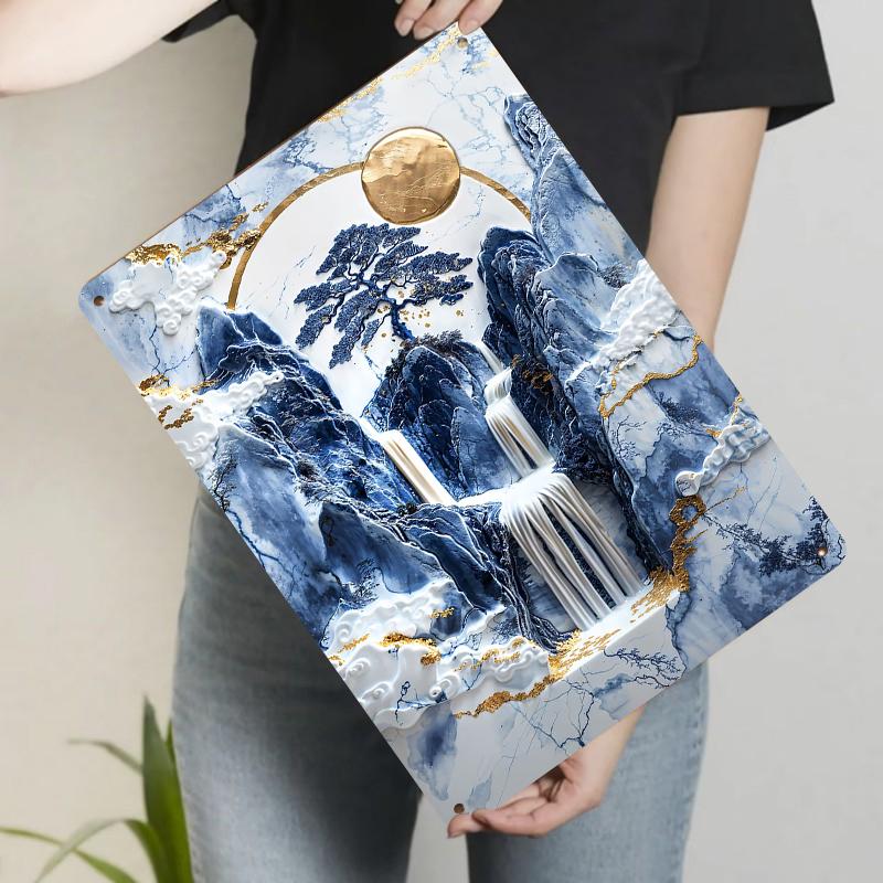 Chinese Style Relief Landscape Metal Wall Art Zen Home Decor for Living Room 20x30cm(7.8x11.8inch)
Chinese Style Relief Landscape Metal Wall Art Zen Home Decor for Living Room 20x30cm(7.8x11.8inch)
