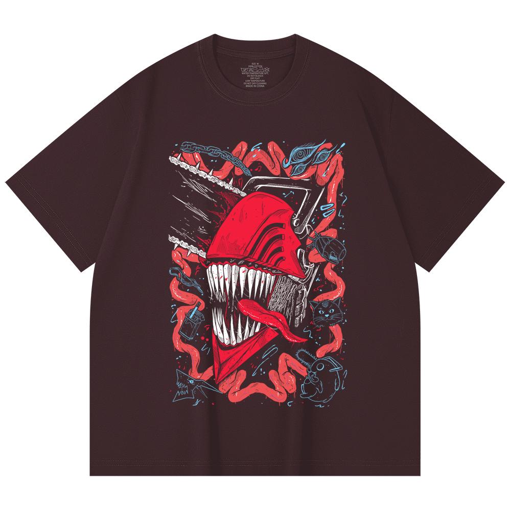 230 Gsm 100% Cotton Chainsaw Man V29 Denji Print Unisex Heavy Cotton T Shirt 2XL вина червоного кольору
230 Gsm 100% Cotton Chainsaw Man V29 Denji Print Unisex Heavy Cotton T Shirt 2XL вина червоного кольору