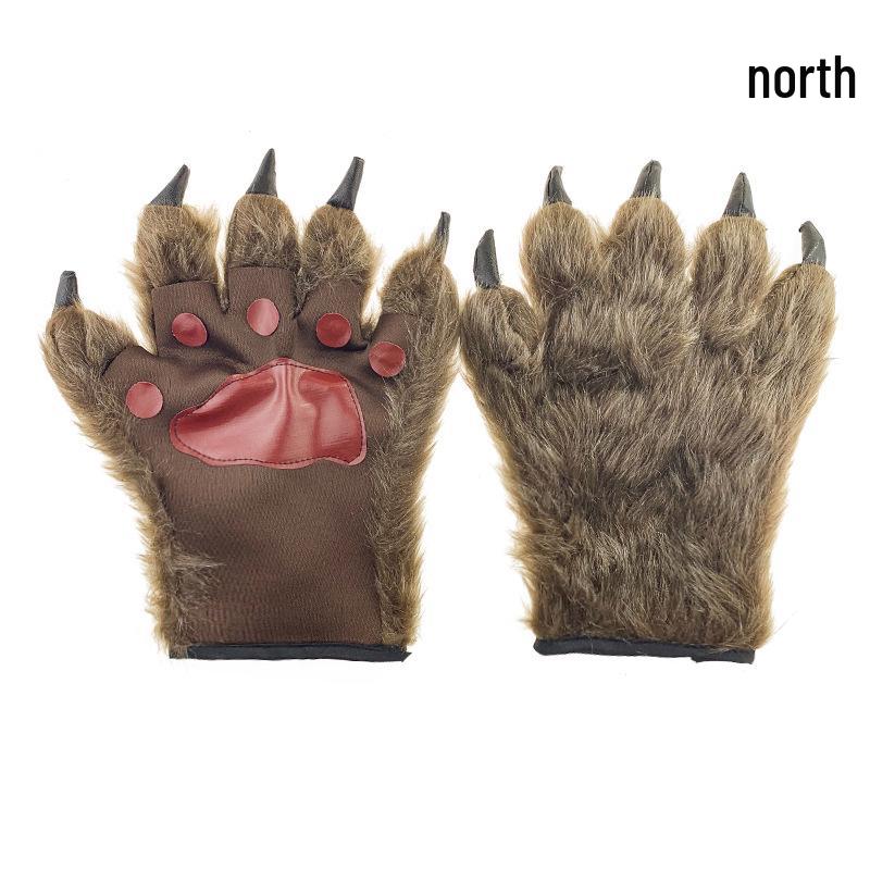 Halloween Werewolf Bear Paw Gloves - Plush Cosplay Prank Props for Masquerade and KTV One Size
Halloween Werewolf Bear Paw Gloves - Plush Cosplay Prank Props for Masquerade and KTV One Size