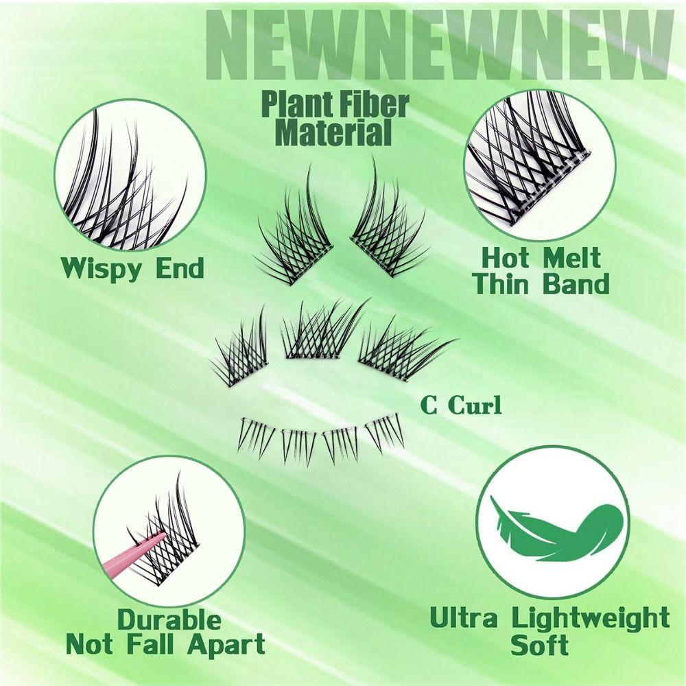 Long Lasting Self-adhesive Lash Clusters Makeup Glue Free Fake Lashes Women/Girls Girlish Heart
Long Lasting Self-adhesive Lash Clusters Makeup Glue Free Fake Lashes Women/Girls Girlish Heart