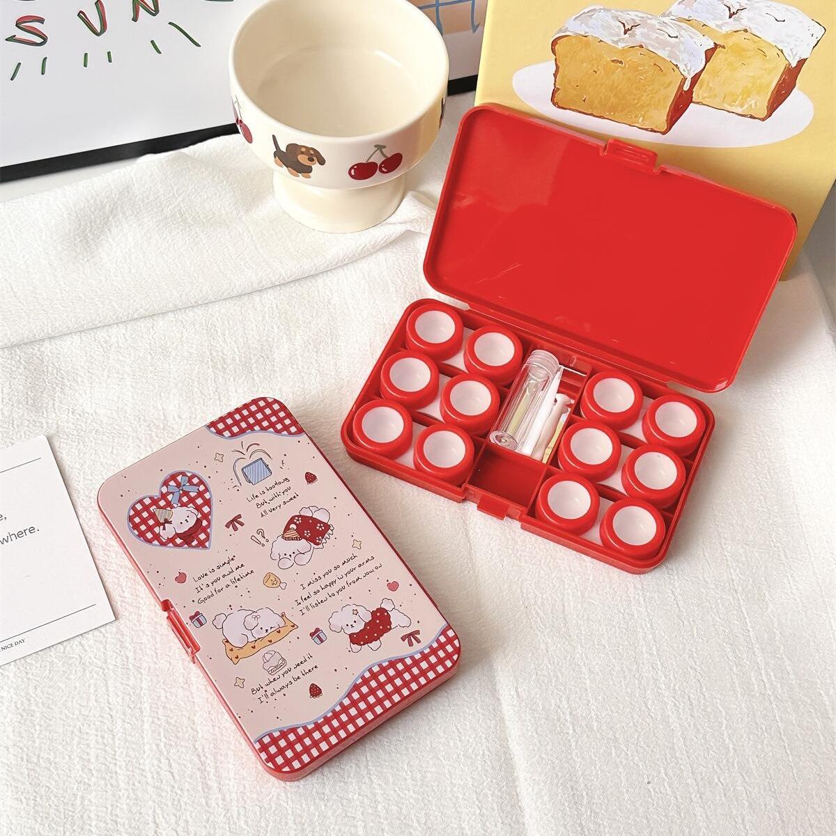 Ins Six Pack Contact Lens Box High Beauty Cute Contact Lens Storage Companion Care Box As979 With Mirror червоний
Ins Six Pack Contact Lens Box High Beauty Cute Contact Lens Storage Companion Care Box As979 With Mirror червоний