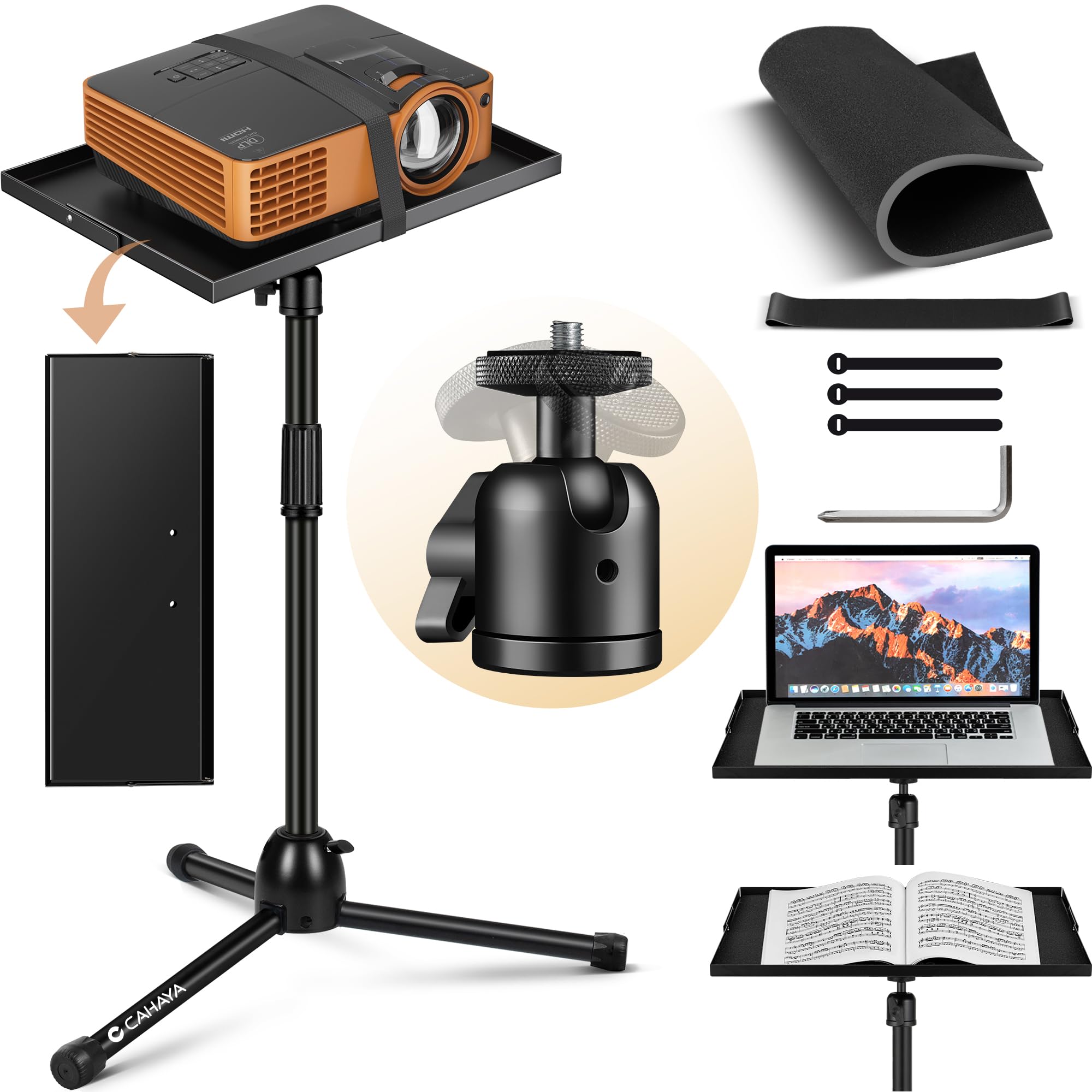 CAHAYA Projector Folding 3 Storage Long Wrench Tripod Load Capacity Height Adjustable from 90cm to Laptop TV Computer Suitable for Conference Home
CAHAYA Projector Folding 3 Storage Long Wrench Tripod Load Capacity Height Adjustable from 90cm to Laptop TV Computer Suitable for Conference Home
