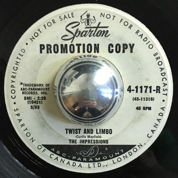 7inch Record IMPRESSIONS - Sad, Sad Girl And Boy / Twist And L 41171RPROMO Sparton Canada Soul/Funk Used
7inch Record IMPRESSIONS - Sad, Sad Girl And Boy / Twist And L 41171RPROMO Sparton Canada Soul/Funk Used