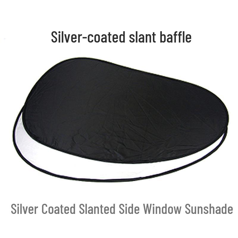 Waterproof Silver Sunshade with Triangular Baffle 65*38 - Car Coated Cloth Slanted Side Baffle
Waterproof Silver Sunshade with Triangular Baffle 65*38 - Car Coated Cloth Slanted Side Baffle
