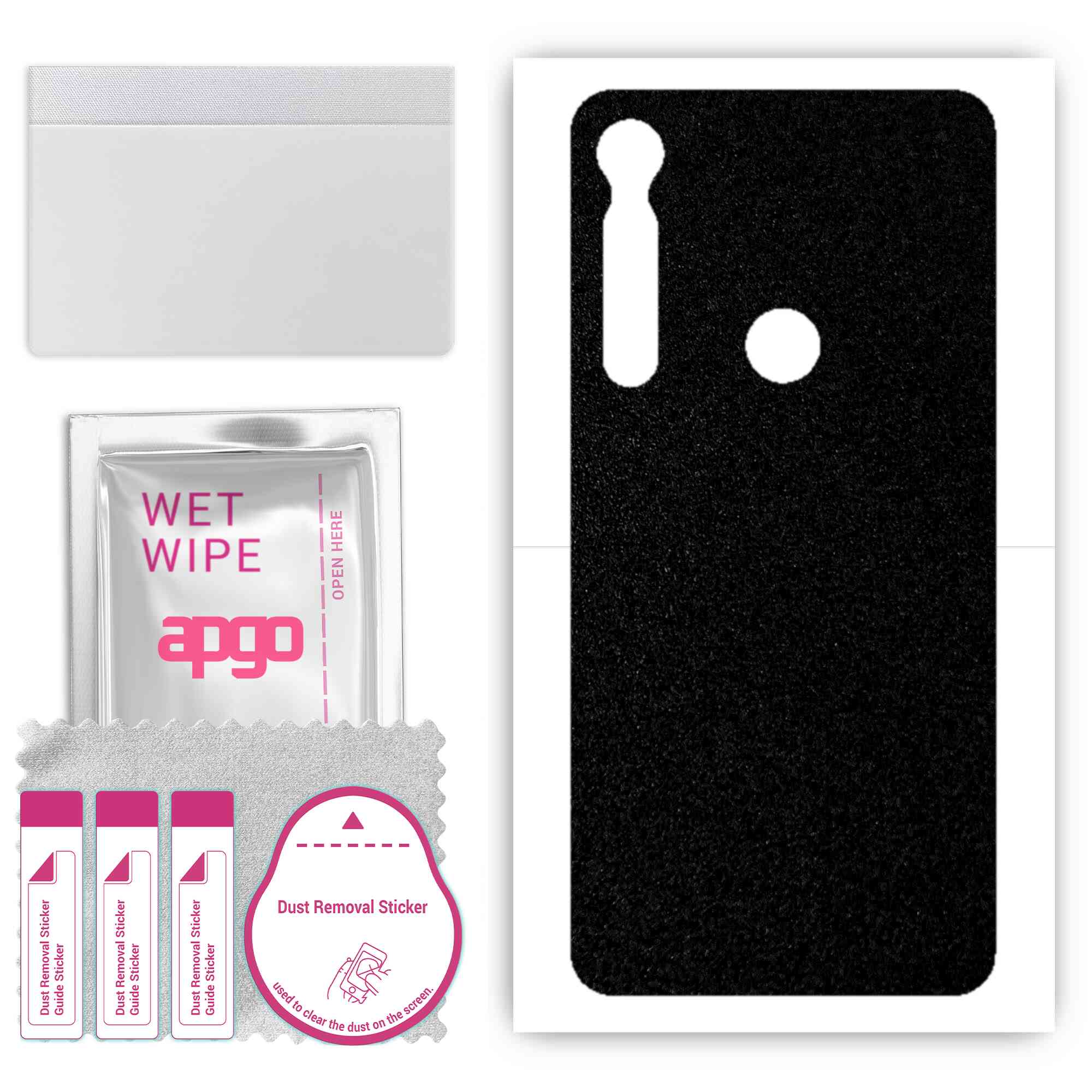 apgo Protective Skin Sticker for the back compatible with Motorola One Macro, Wrap Film, Foil, Vinyl - Pattern Matte Black
apgo Protective Skin Sticker for the back compatible with Motorola One Macro, Wrap Film, Foil, Vinyl - Pattern Matte Black