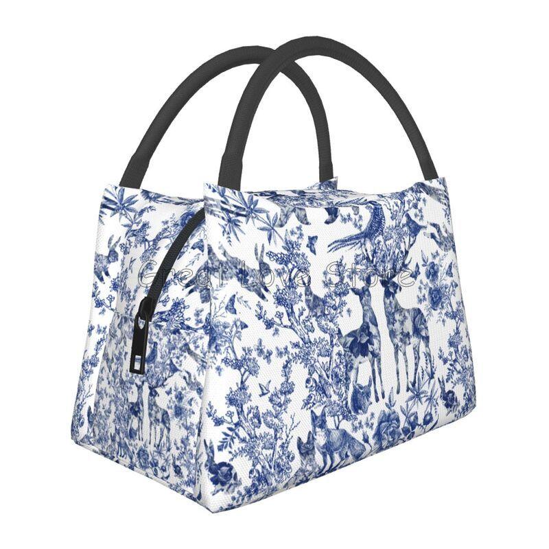 French Toile De Jouy Thermal Lunch Bag Unisex Portable Insulated Cooler Bento Tote Bag for Picnic Work Reusable Packed Lunch Box
French Toile De Jouy Thermal Lunch Bag Unisex Portable Insulated Cooler Bento Tote Bag for Picnic Work Reusable Packed Lunch Box
