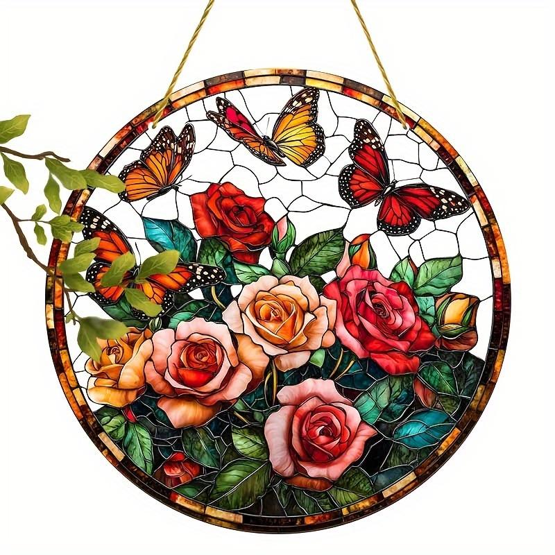 2D Flat Acrylic Blooming Rose and Butterfly Suncatcher, Perfect for Romantic Valentine S Day Home Decor, Home Decor for Living Room or Office 20*20cm
2D Flat Acrylic Blooming Rose and Butterfly Suncatcher, Perfect for Romantic Valentine S Day Home Decor, Home Decor for Living Room or Office 20*20cm