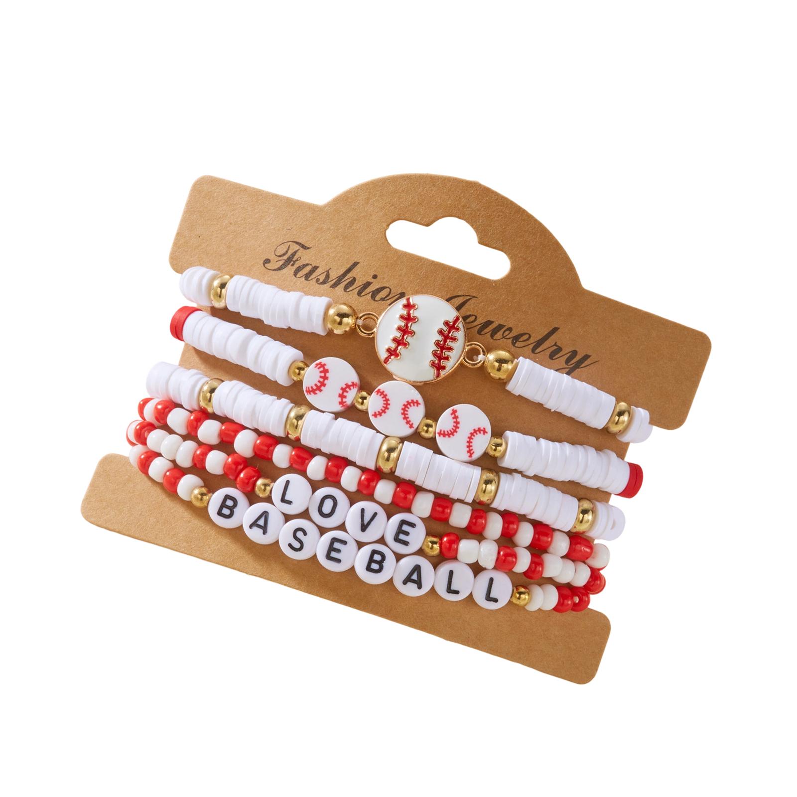 Elastic Adjustable Beaded Bracelet SportS Design For Men Women Unisex Football Baseball Fan Jewelry Wristlet
Elastic Adjustable Beaded Bracelet SportS Design For Men Women Unisex Football Baseball Fan Jewelry Wristlet