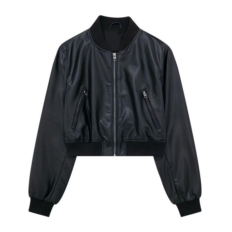 Kaslead Fashion Style Imitation Leather Pilot Jacket Black S
Kaslead Fashion Style Imitation Leather Pilot Jacket Black S