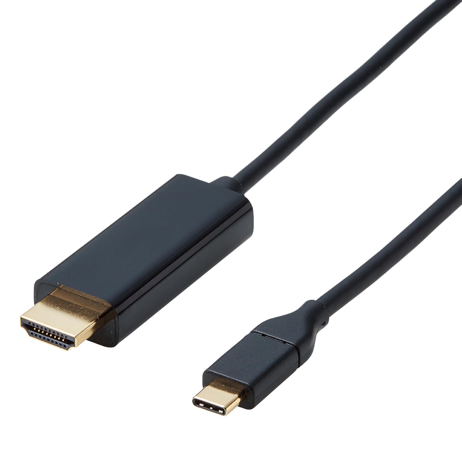 ELECOM USB C Conversion Cable 2m to HDMI Mirroring with iPhone MacBook iPad Black to be compatible with iPhone Pro Type-C 4K(3840×2160px)/60Hz чорний
ELECOM USB C Conversion Cable 2m to HDMI Mirroring with iPhone MacBook iPad Black to be compatible with iPhone Pro Type-C 4K(3840×2160px)/60Hz чорний