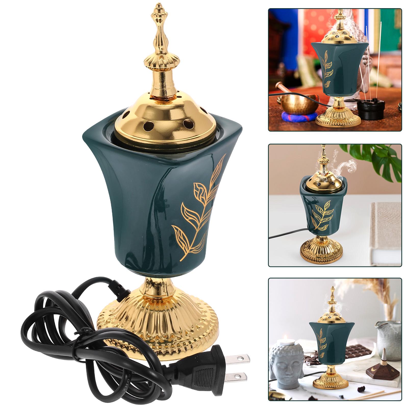 Green Electric Incense Burner Decorative Censer Holder Home Office Yoga Room Aroma Burner Incense Stove Home Decor
Green Electric Incense Burner Decorative Censer Holder Home Office Yoga Room Aroma Burner Incense Stove Home Decor