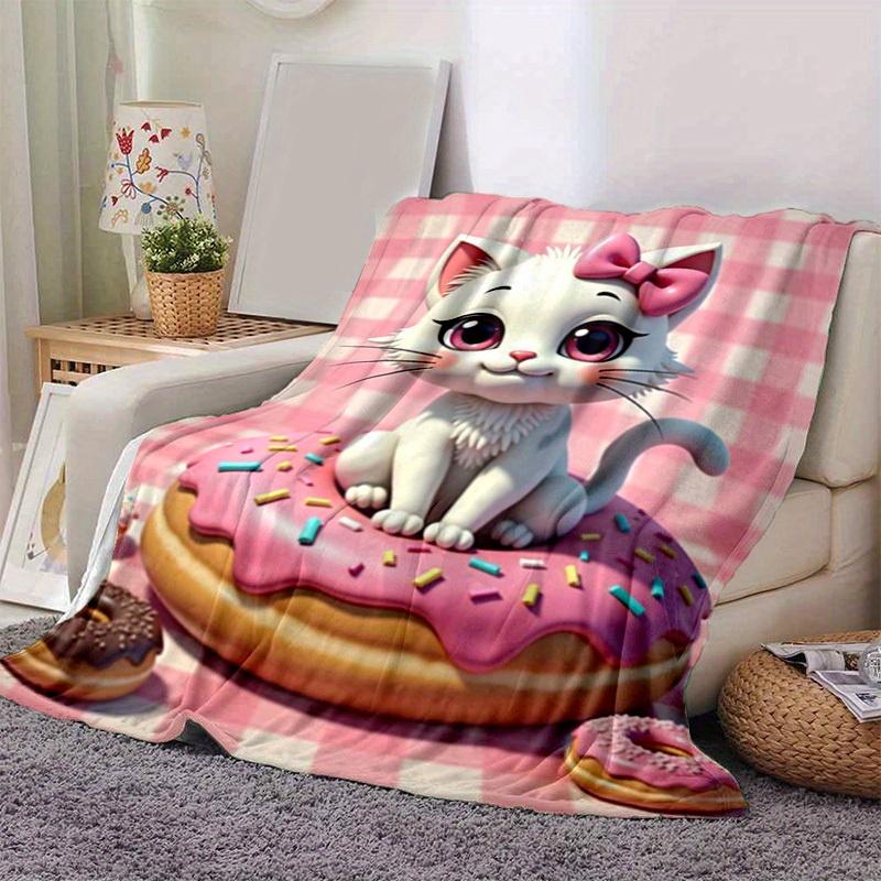 1PC Cute Cartoon Cat on Donut Blanket - Seasonal Home Decorative Throw Blanket for All Seasons, Cartoon Blanket, for Decorating Your Own Sof 100x150cm
1PC Cute Cartoon Cat on Donut Blanket - Seasonal Home Decorative Throw Blanket for All Seasons, Cartoon Blanket, for Decorating Your Own Sof 100x150cm