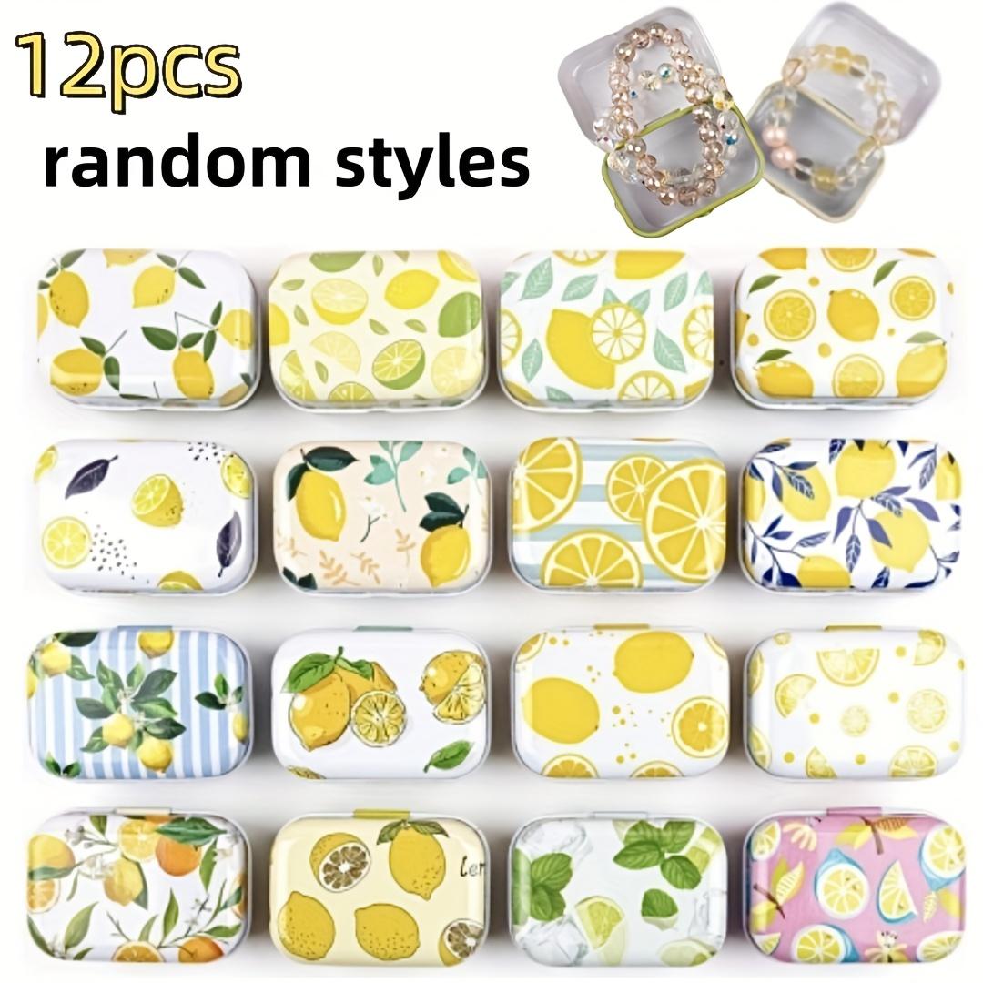 Набор из 12 лимонных мини-металлических коробочек для хранения, баночки для украшений и небольших подарков, подходят для украшений на свадьбу, день рождения, выпускной, рождественский сезон 12pcs
Набор из 12 лимонных мини-металлических коробочек для хранения, баночки для украшений и небольших подарков, подходят для украшений на свадьбу, день рождения, выпускной, рождественский сезон 12pcs