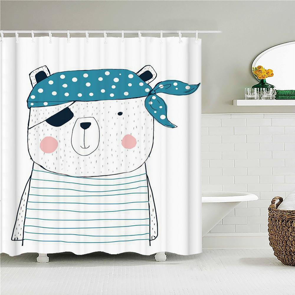 Cartoon Lovely Printed Fabric Shower Curtains Cute Rabbit Animal Bath Screen Waterproof Products Bathroom Decor With Hooks W60H190(CM)-1 Pcs
Cartoon Lovely Printed Fabric Shower Curtains Cute Rabbit Animal Bath Screen Waterproof Products Bathroom Decor With Hooks W60H190(CM)-1 Pcs