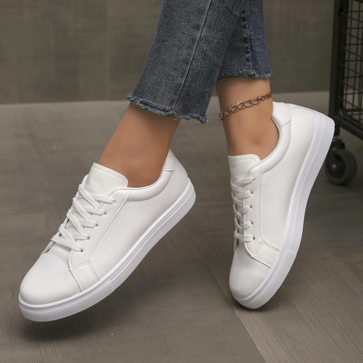 2024 autumn new foreign trade lace-up little white shoes women s flat-bottomed leather sneakers women s white board shoes casual shoes women 36 білий
2024 autumn new foreign trade lace-up little white shoes women s flat-bottomed leather sneakers women s white board shoes casual shoes women 36 білий