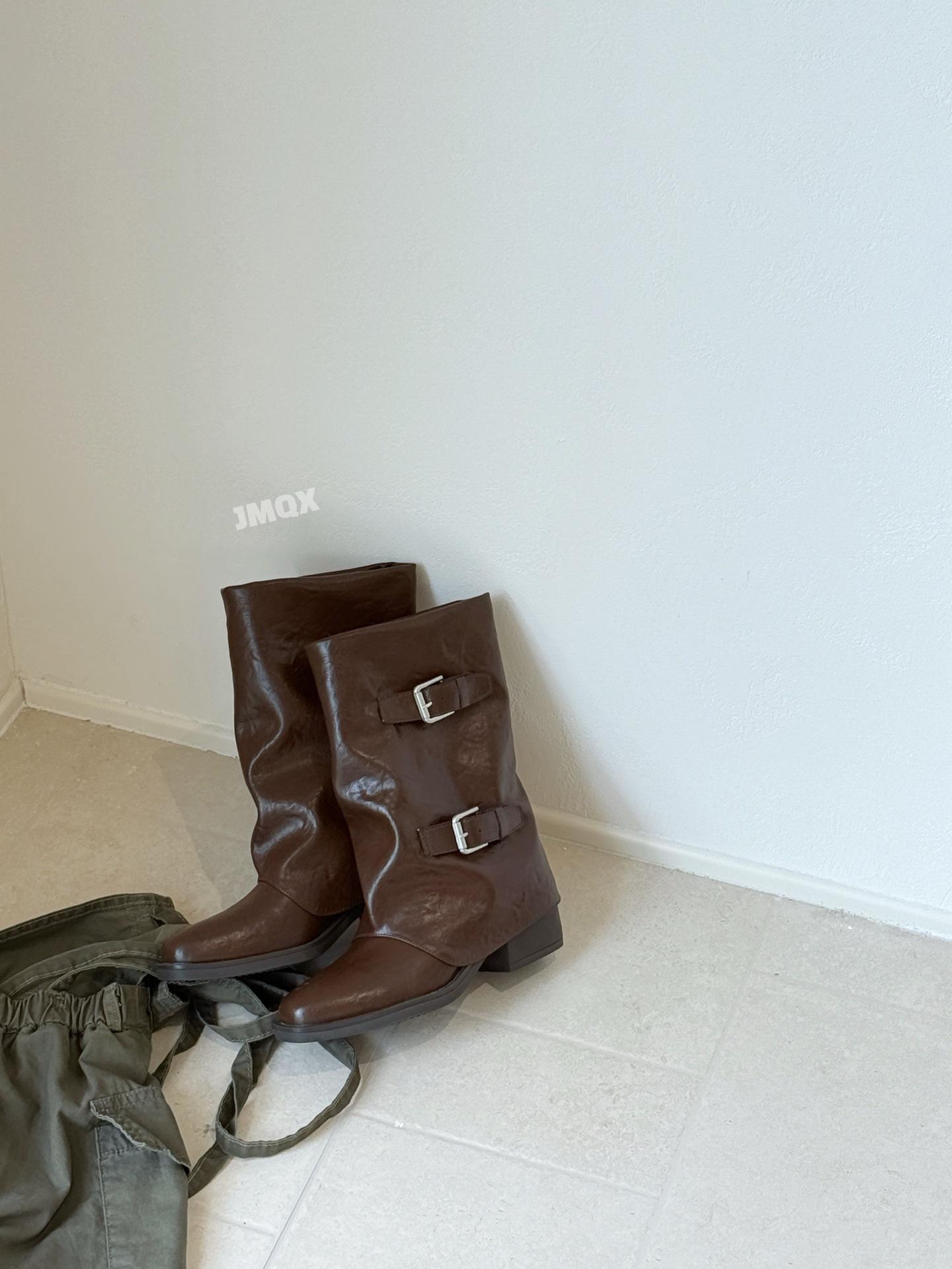 All Leather~ Belt Buckle Medium Boots British Pants Pants Martin Boots Women s Thick Heel Knight Boots Western Pile Boots 35
All Leather~ Belt Buckle Medium Boots British Pants Pants Martin Boots Women s Thick Heel Knight Boots Western Pile Boots 35