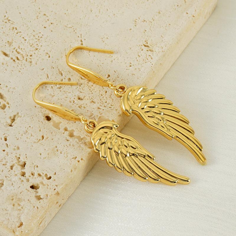 Spring new feather wing earrings women s design sense niche stainless steel earrings earrings jewelry золотий
Spring new feather wing earrings women s design sense niche stainless steel earrings earrings jewelry золотий