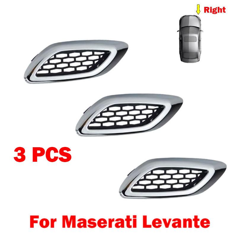 3pcs For Maserati Ghibli Levante Quattroporte GT Auto Front Side Grille Air Inlet Fender Vent Grille Mesh Grill Car Accessories
3pcs For Maserati Ghibli Levante Quattroporte GT Auto Front Side Grille Air Inlet Fender Vent Grille Mesh Grill Car Accessories